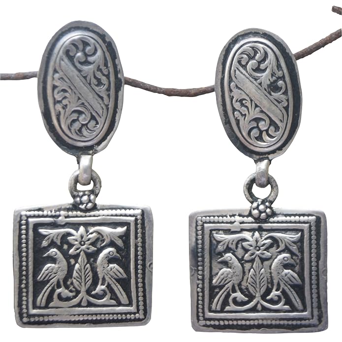 Buy Ivory Crafts 925 Sterling Silver Earrings For Women
