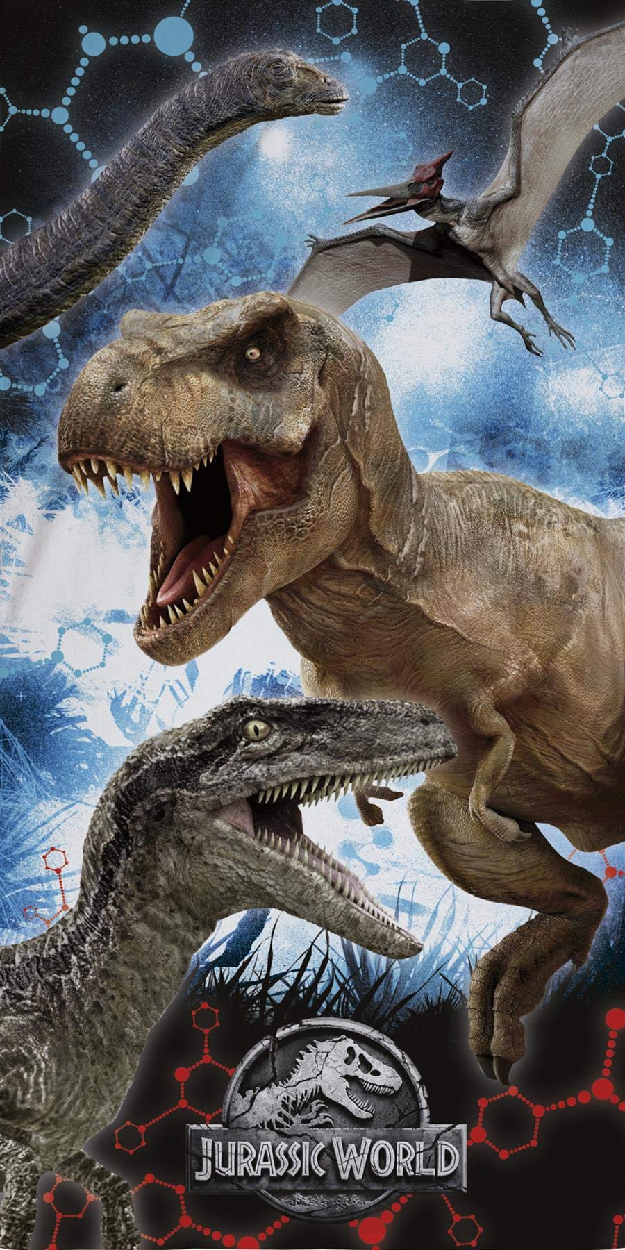 jurassic world hooded towel