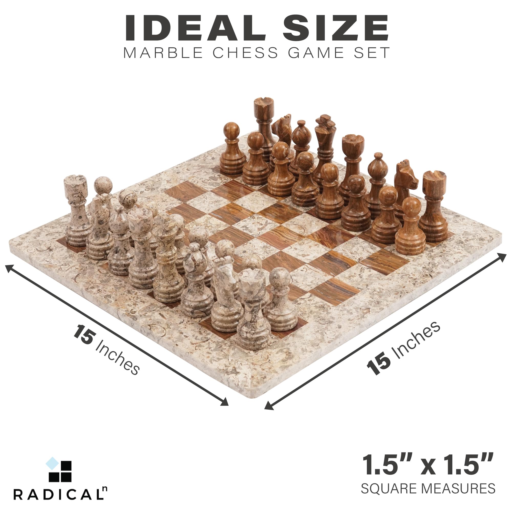 Radicaln Marble Chess Set 15