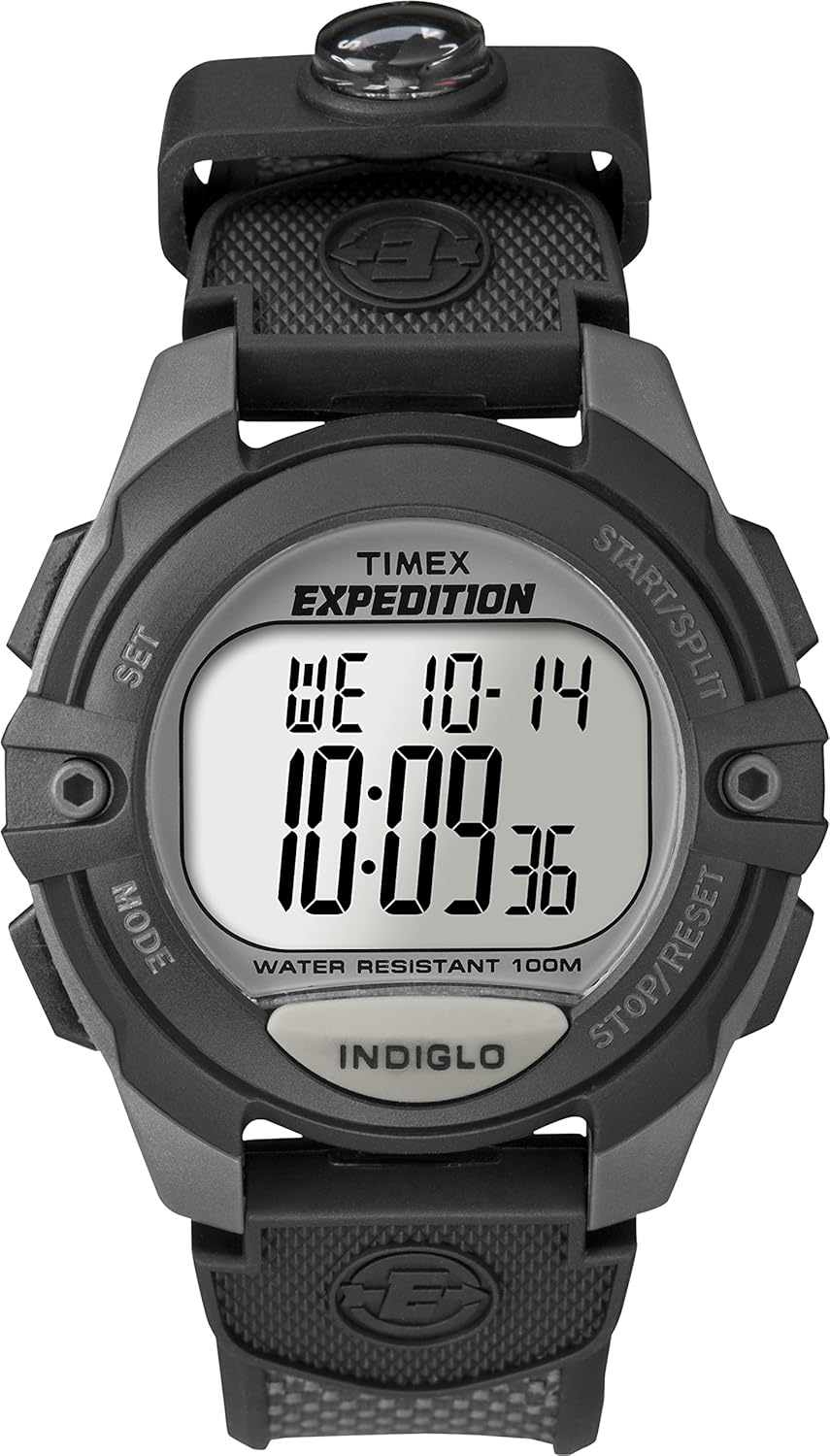 Timex Expedition Reloj cronómetro digital clásico de 41 mm, Relojes de