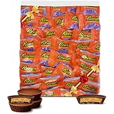 Resse's Milk Chocolate Peanut Butter Lava Cups, 2 lb Snack Size Candy Pantry Pack, Bulk Bag, Individually Wrapped Chocolates, Gift Bag for Sharing &amp; Parties.