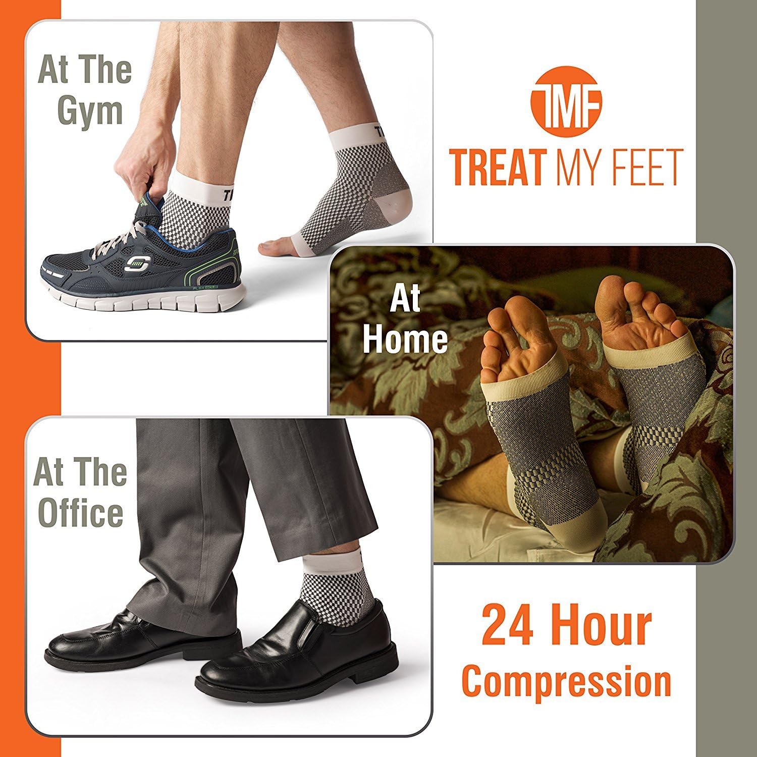 Plantar Fasciitis Compression Socks Ankle Brace Support Foot Pain