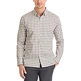 Van Heusen Mens No-Iron Long Sleeve Button Down Shirt, Comfortable Stretch Fabric
