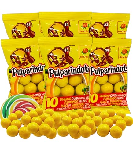 thumbnail image 2 of De La Rosa Pulparindo – Hot & Salted Mexican Tamarind Candy – 20 Pieces 2 of 4