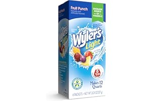 Wyler's Light Pitcher Packs, Water Drink Mix, Fruit Punch,6 Pitcher Packets