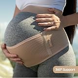 BABYGO 2 in 1 Pregnancy Belly Band Support Nude Plus Size Pelvic Belt view 7
