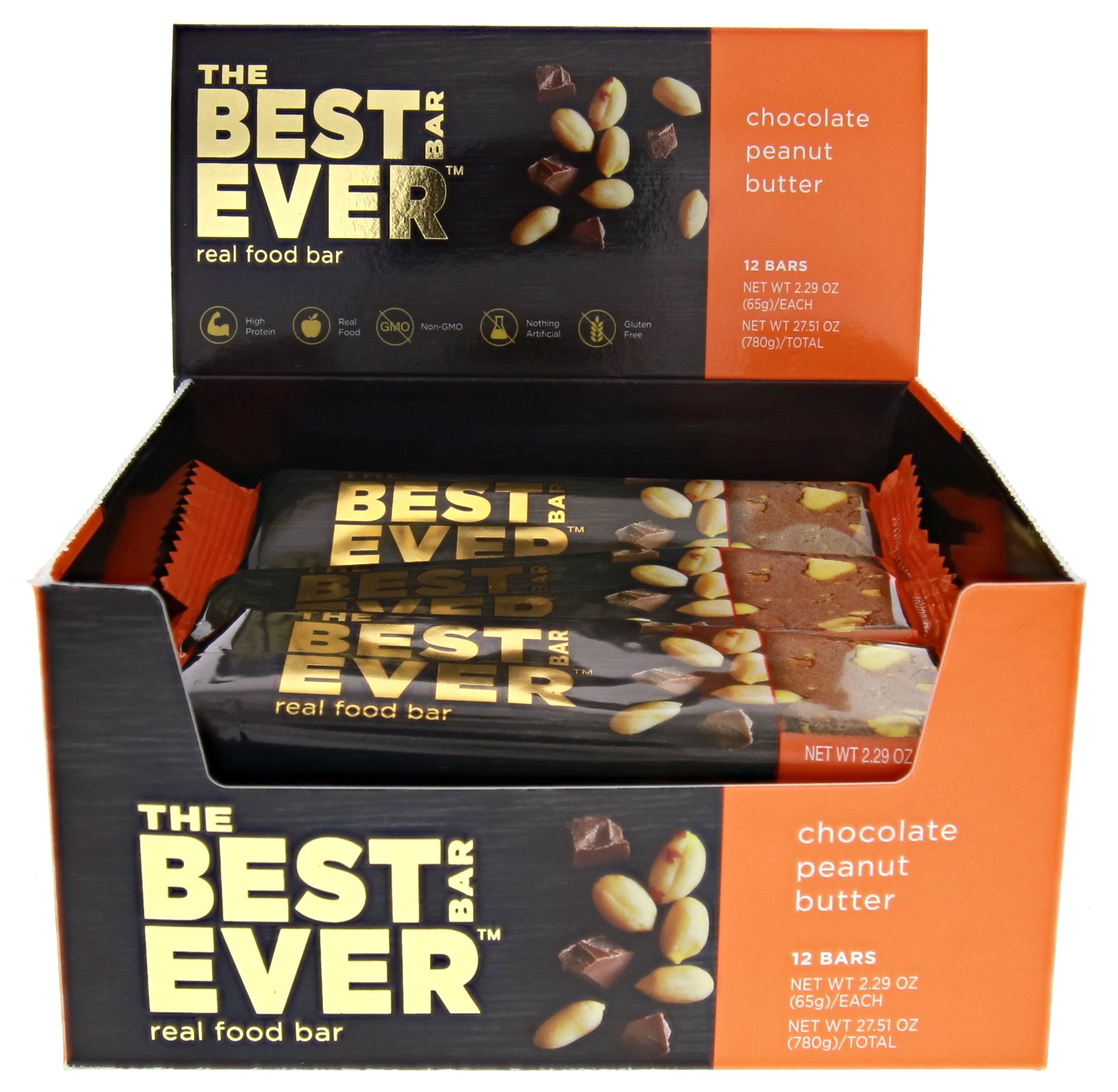 Best Bar Ever Protein Food Bar Cookie Dough Flavor. Real Food, Real Delicious