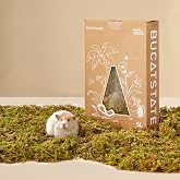 BUCATSTATE 5L Hamster Bedding, Natural Forest Moss Odor Control | Nature Hamsters Substrate Cage Accessories for Dwarf Syrian Hamsters, Mice, Gerbils (Dried Moss)