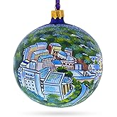 Los Angeles, California, USA Glass Ball Christmas Ornament 4 Inches