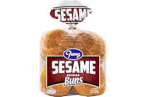 FRANZ BAKERY Franz Premium Sesame Hamburger Buns,21 oz, 8 count