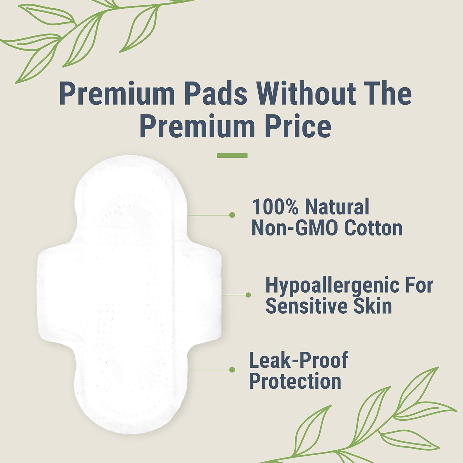 Veeda Ultra Thin Super Absorbent Night Pads Are Always Chlorine, Dye and Fragrance Free, Natural Cotton Sanitary Napkins,3 Packs of 12 Count Each: Health & Personal Care