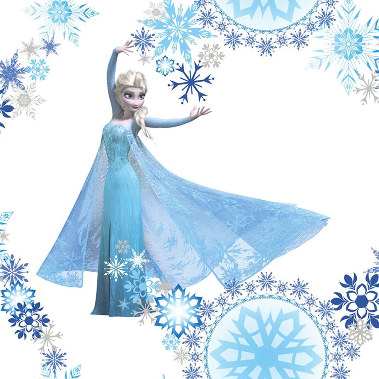 Disney Frozen Snow Queen Wallpaper Amazon Co Uk Kitchen Home