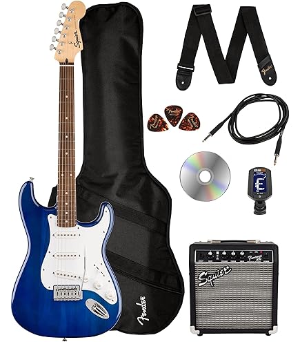 Amazon.com: Fender Squier Sonic Stratocaster Pack - Sapphire Blue