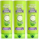 Garnier Fructis Curl Nourish Sulfate Free Moisturizing Conditioner, 12 Fl Oz, 3 Count (Packaging May Vary)