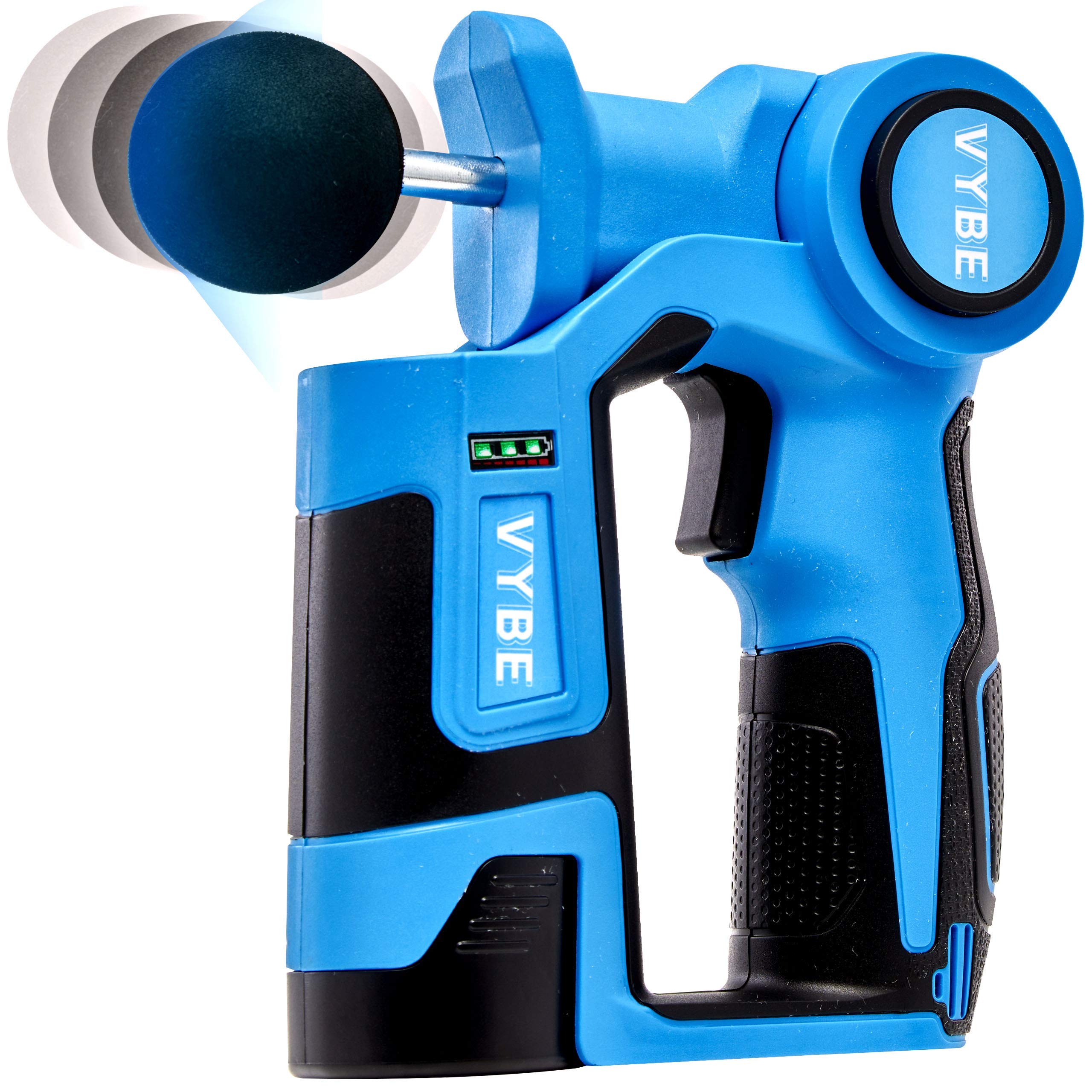 Photo 1 of VYBE Percussion Massage Gun - V2-6 Speed Percussion Massager Guns w/ 3 Attachments for Deep Tissue Muscle Therapy - Electric, Handheld, Cordless, Adjustable Arm