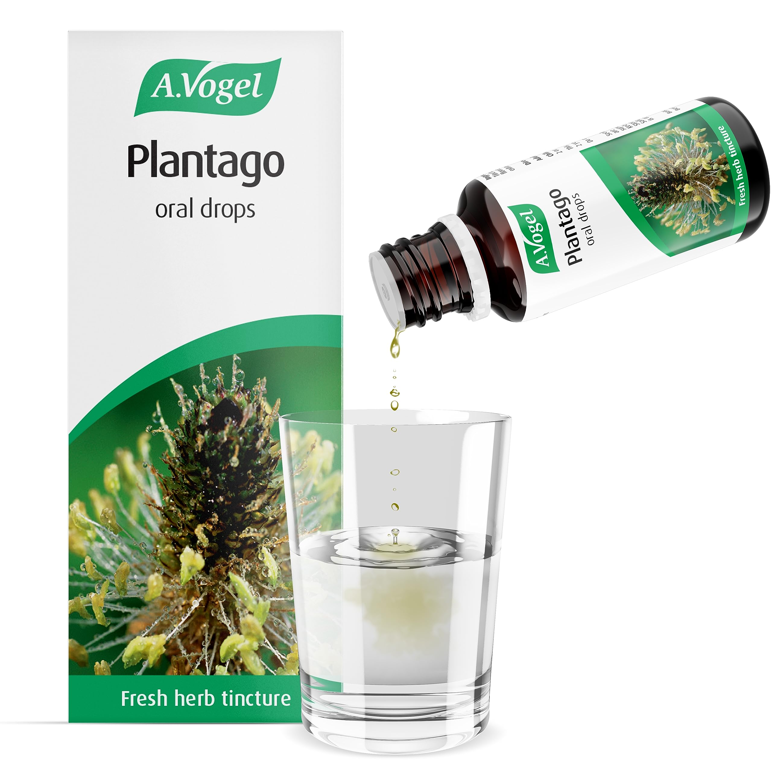 A.Vogel Plantago Drops | Organically Grown & Freshly Harvested |Suitable for Adults & Children from the Age of 2 | Suitable for Vegans | 50ml