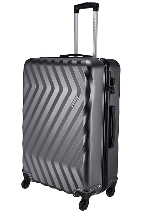 Nasher Miles Lombard Polycarbonate 75 cm Grey Hard-Side Check-in Luggage Trolley Bag