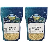 Shiloh Farms - Organic Sorghum Grain, 2 Packs - 16 Ounce each | Organic pantry staple for baking, cooking, or everyday recipes. Non-GMO quality ingredients.