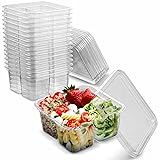 MT Products Clear 4 Compartment Meal Prep 6" x