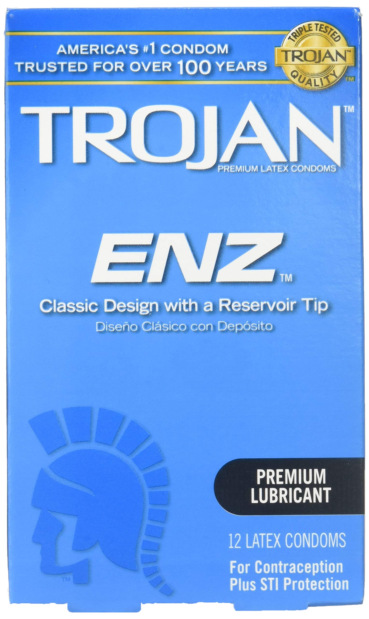 Photo 1 of Trojan ENZ Premium Lubricant Latex Condoms - 12 ct, Pack of 1