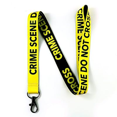Download Buy The Original Crime Scene Do Not Cross Reversible Lanyard Keychain W Metal Clasp Forensic Id Lanyard For Keys Badge Name Tag Id Holder Keychain For Csi Fan Men Women