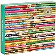 Galison Phat Dog Vintage Library 1000 Piece Jigsaw Puzzle for Adults and Families, Foil Stamped Challenging Puzzle Adds A Vibrant Pop of Color (735353255)