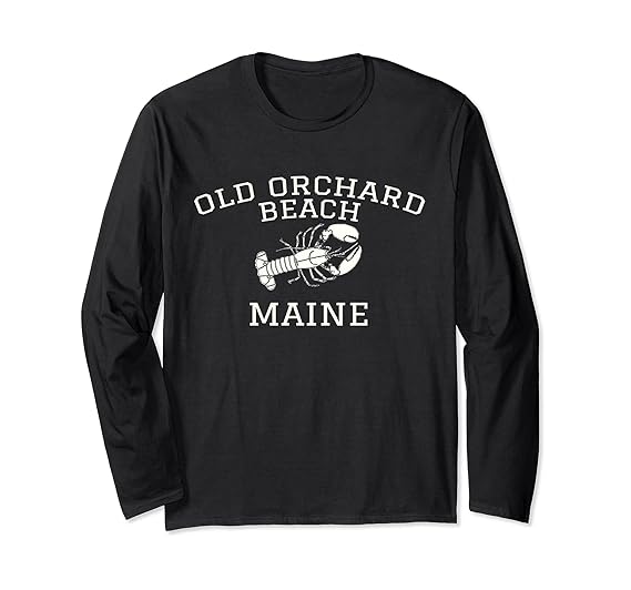 Amazon Com Old Orchard Beach Maine Long Sleeve T Shirt Lobster