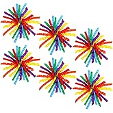 Ymapinc 5.9" Self-Adhesive Curly Bows for Gift Wrapping, 6 Counts Premade Ribbon Gift Bows, Wrapping Bow for Presents, Birthday Pull Bow for Gifts Baskets