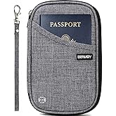 Passport Holder for Travel, Rfid Blocking Passport Wallet Travel Wallet Waterproof Case for Cards Passport Case, Travel Document Organizer Credit Cards Case Rfid Passport Holder for Travel