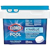 Clorox® Pool&Spa™ XtraBlue 3” Swimming Pool Chlorinating Tablets, Kills Bacteria & Stops Algae (25 LB)