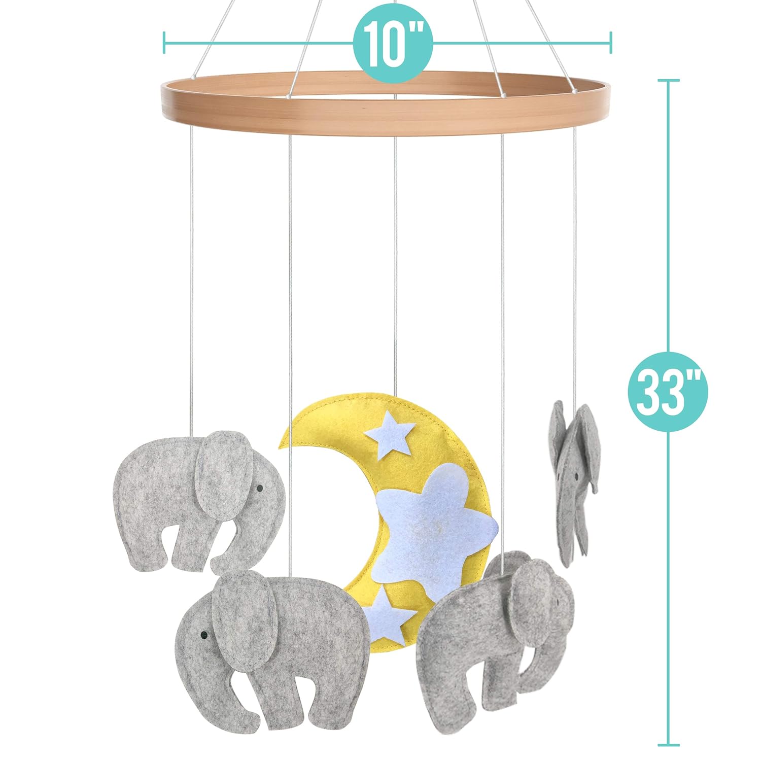 世界的に有名な ベッドメリーモビール ベビーベッドモビール B07f8m8xft 男の子と女の子のためのベビーベッドの玩具アクセサリー 象の赤ちゃん 返品送料無料 Www Aiq Aiq Com Mx