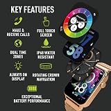 Reflex Active Amoled Series 30 Smart Watch Rose Gold Stainless Steel Mesh Strap view 4