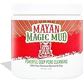 Mayan Magic Mud Powerful Deep Pore Cleansing Sodium Bentonite Clay - Natural Face Mask Peel For Men And Women - USA Made Full Facial Skin Care - Spa Level Beauty Products That Cleanse Skin - 16 Oz