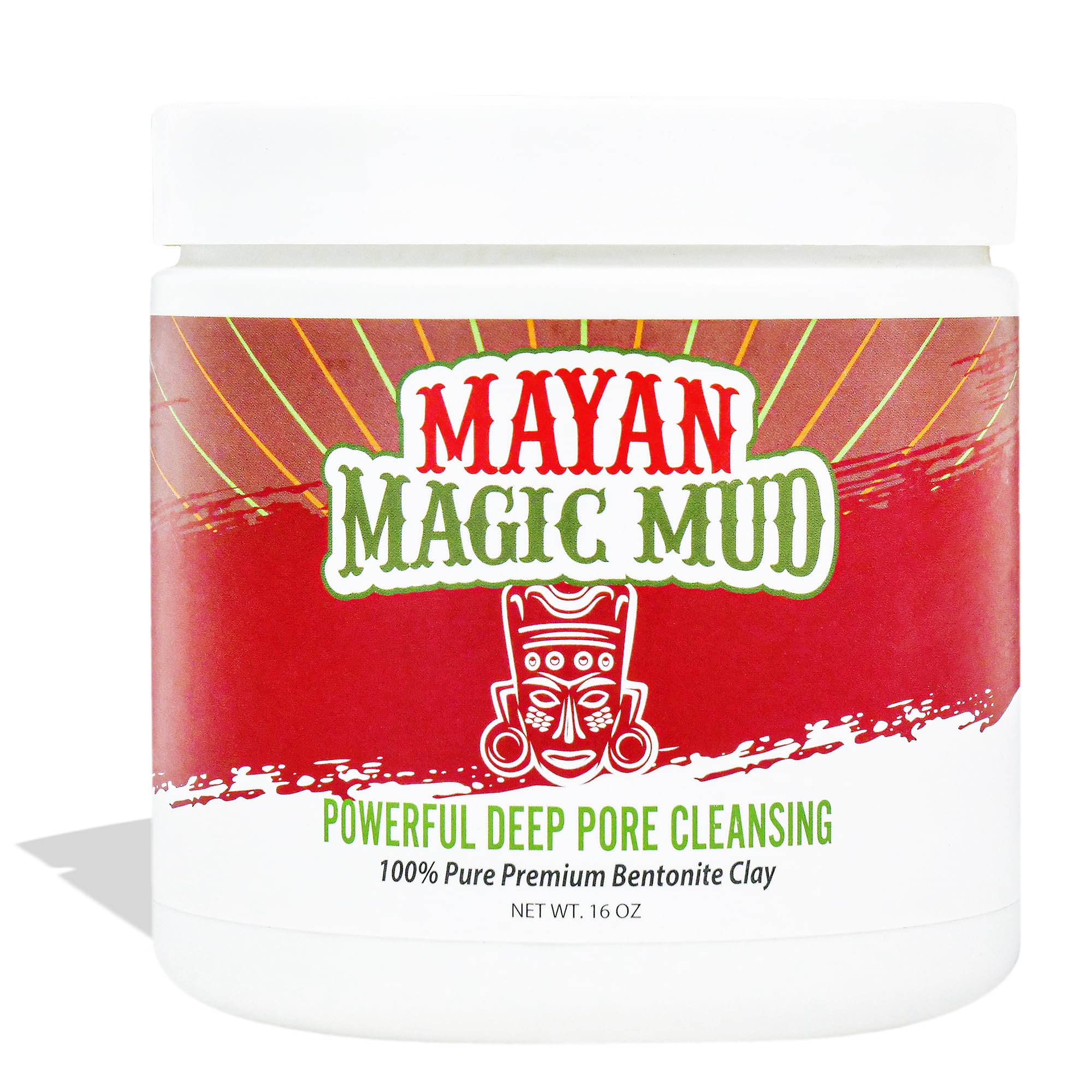 Mayan Magic Mud Powerful Deep Pore Cleansing Sodium Bentonite Clay For Unisex 16 oz Cleanser — image 1