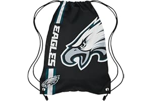 FOCO Philadelphia Eagles NFL Alternate Color Big Logo Drawstring Backpack - Black