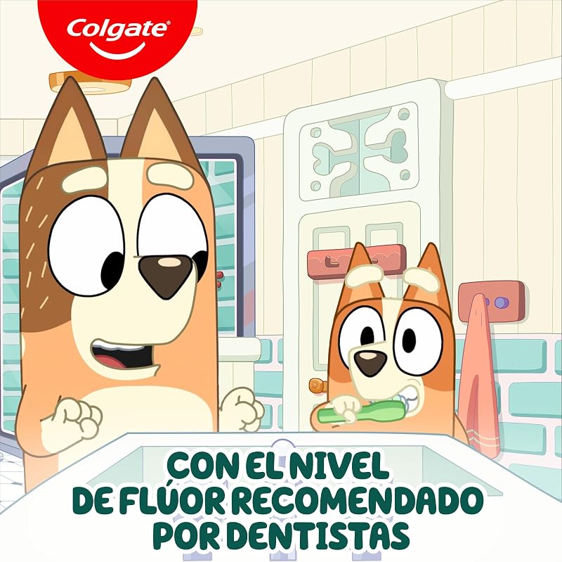 Kids Bluey, Pasta Dientes Infantil Menta 6+ Años, 12x50 ml