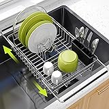 JASIWAY Dish Drying Rack in Sink - Expandable