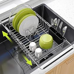 JASIWAY Dish Drying Rack in Sink - Expandable