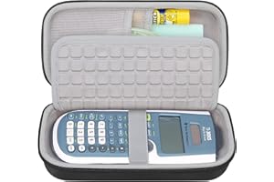 Canboc Carrying Case for Texas Instruments TI-30XS/ TI-36X Pro MultiView Scientific Calculator, Mesh Bag fit Cable, Batteries, Pens and Other Accessories, Black (Case Only)