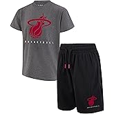 Ultra Game NBA boys Nba Official Super Soft Game Time T-shirt & Shorts Set