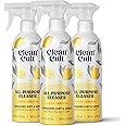Cleancult - Lemon Verbena - All Purpose Cleaner - Refillable Aluminum Bottle - Cleaner Spray that Removes Dirty & Grime - 16 oz - 3 Pack