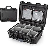 NANUK 915 Pro Photo Kit – Compact Waterproof Travel Camera Hard Case with Padded Dividers, 13.8” x 9.3” x 6.2” – Dustproof and Impact Resistant, Airline Carry-On Approved – Black