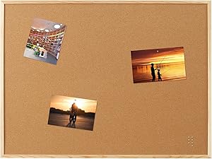 AMUSIGHT Cork Bulletin Board, 24