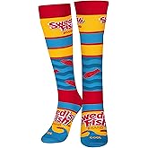 Cool Socks, Swedish Fish, Fun Novelty Knee High Compression Socks
