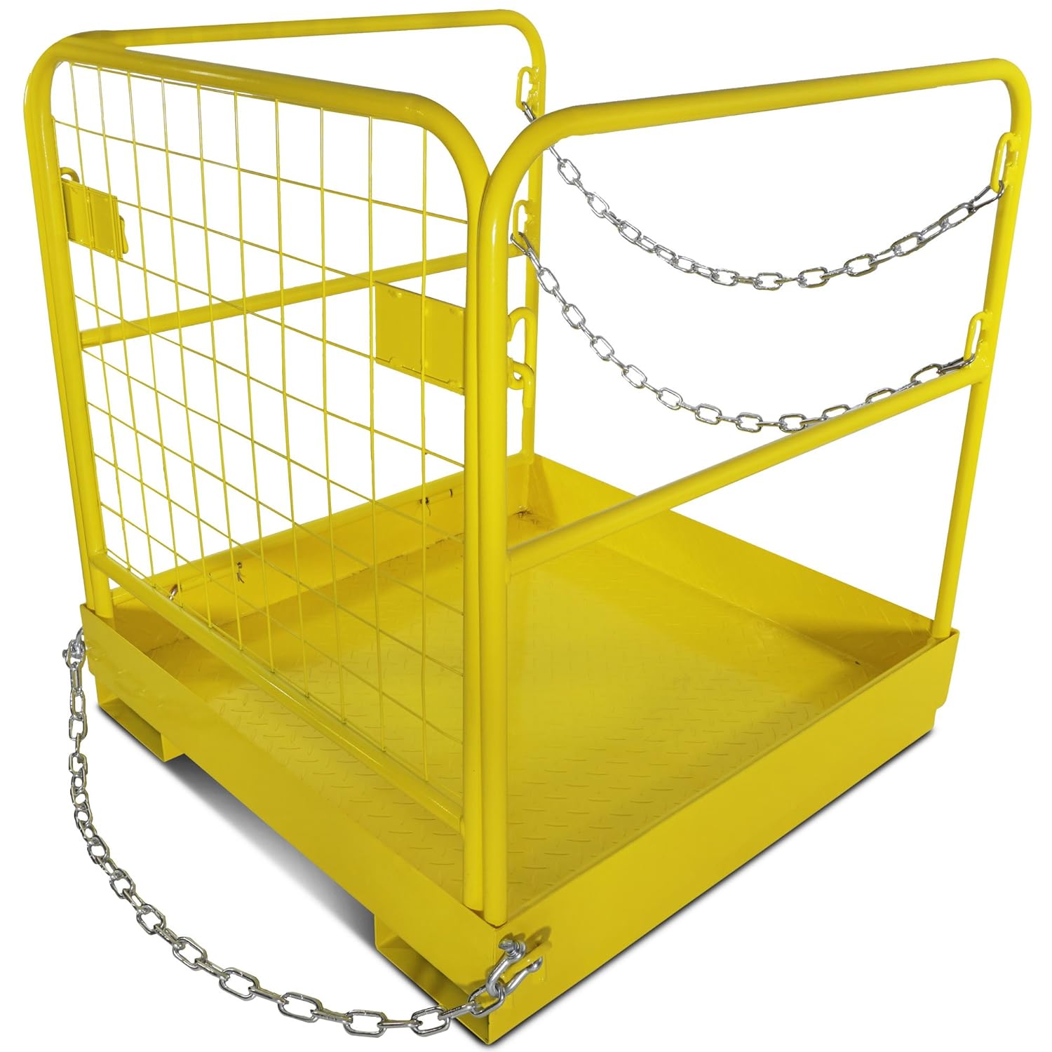 Titan Attachments Forklift Safety Cage Work Platform Collapsible Lift