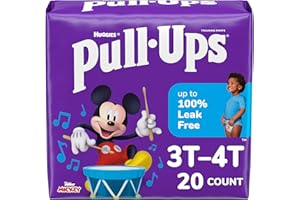 Pull-Ups Boys' Potty Training Pants, Size 3T-4T Training Underwear (32-40 lbs), 20 Count