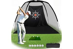 Gagalileo Golf Net: Training for Teens Beginners with Target Portable Indoor Outdoor Hitting Practice