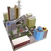 Mycity Architectural Model, Suitable for Matching Godzilla and Ultraman Themed Architectural Scenes, 1/300 Micro City (B)