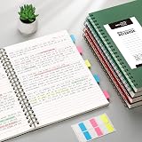 RETTACY A4 Notebook Spiral 300 Pages 100gsm PVC Cover Dark Green view 5
