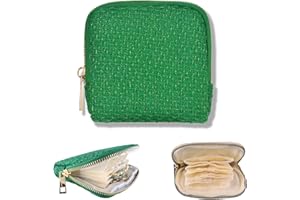 ZEELOOROO Small Travel Jewelry Case, Soft Tweed Organizer Pouch for Bangle, Bracelets, large Earrings, Beaded necklace, Anti-Scratch & Portable Jewelry Bag Holder for Travel & Everyday Use (Emerald Green)